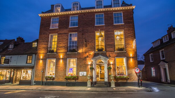 A brick building with multiple windows and a central entrance. - Harbour Hotel Chichester (Chichester)
