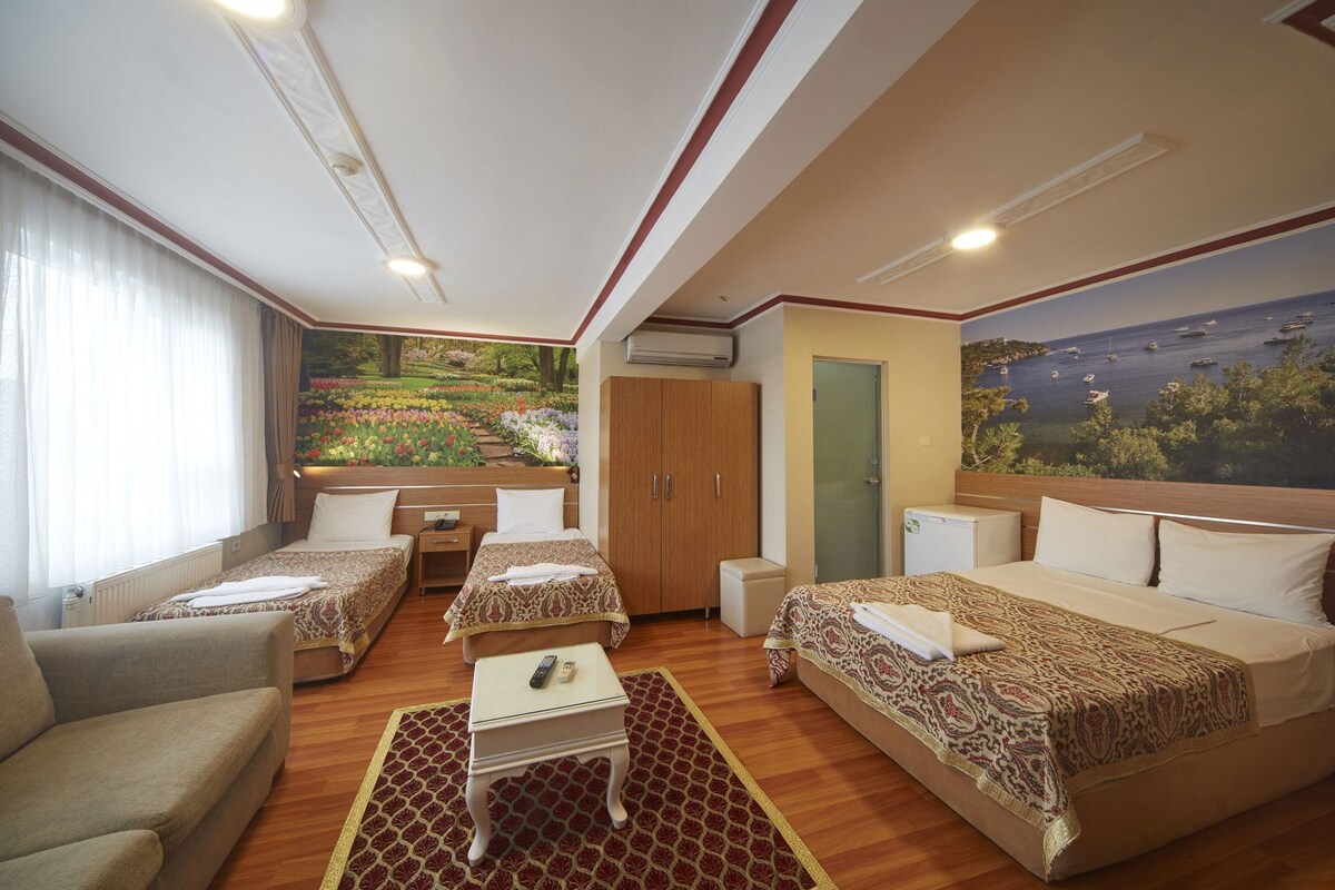 Minibar, in-room safe, WiFi (free), bed sheets