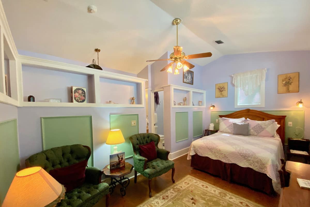 Habitación, 1 cama de matrimonio | Tabla de planchar con plancha, wifi gratis, despertador