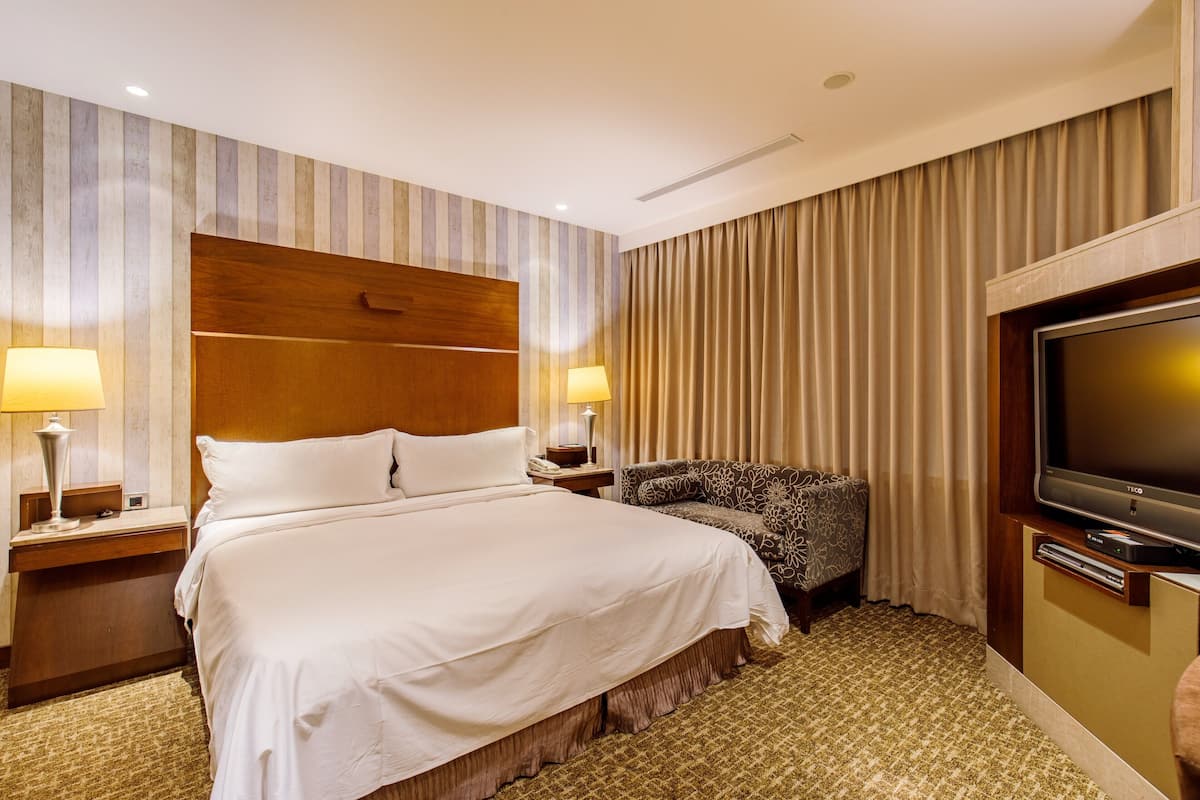 1 bilik tidur, peralatan tempat tidur premium, gebar bulu kapas