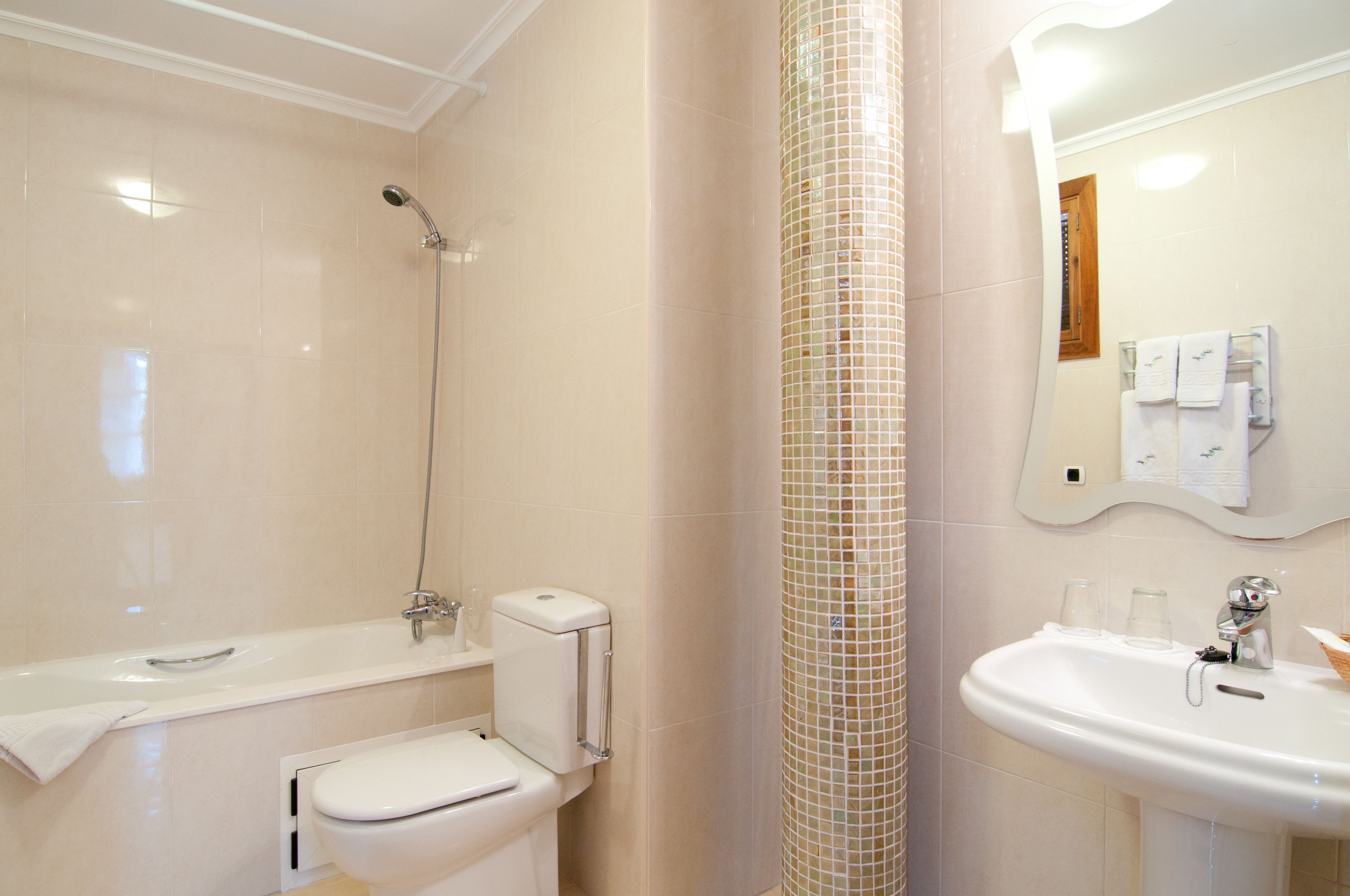 free toiletries, hair dryer, bathrobes, slippers