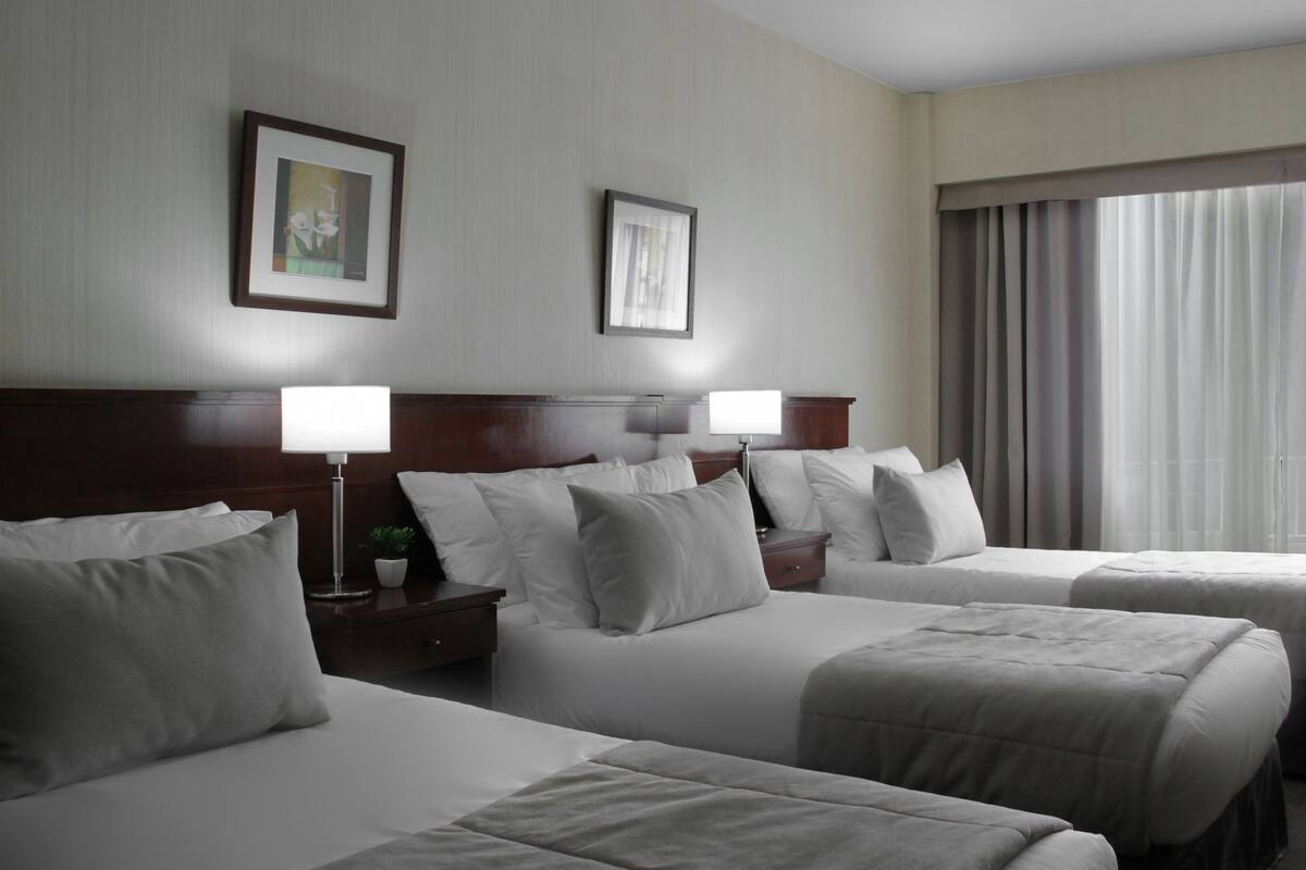 Allergikerbettwaren, Pillowtop-Betten, Zimmersafe, individuell dekoriert