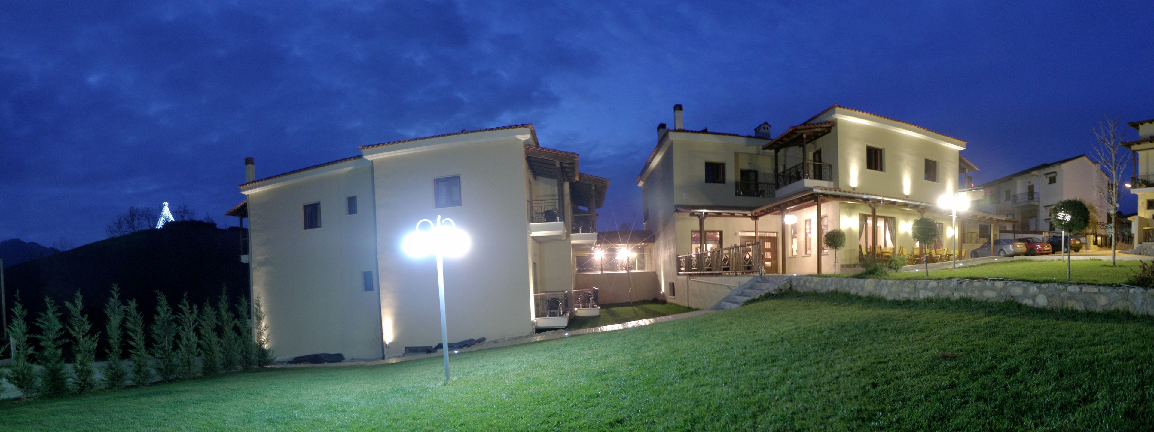 front of property – evening/night