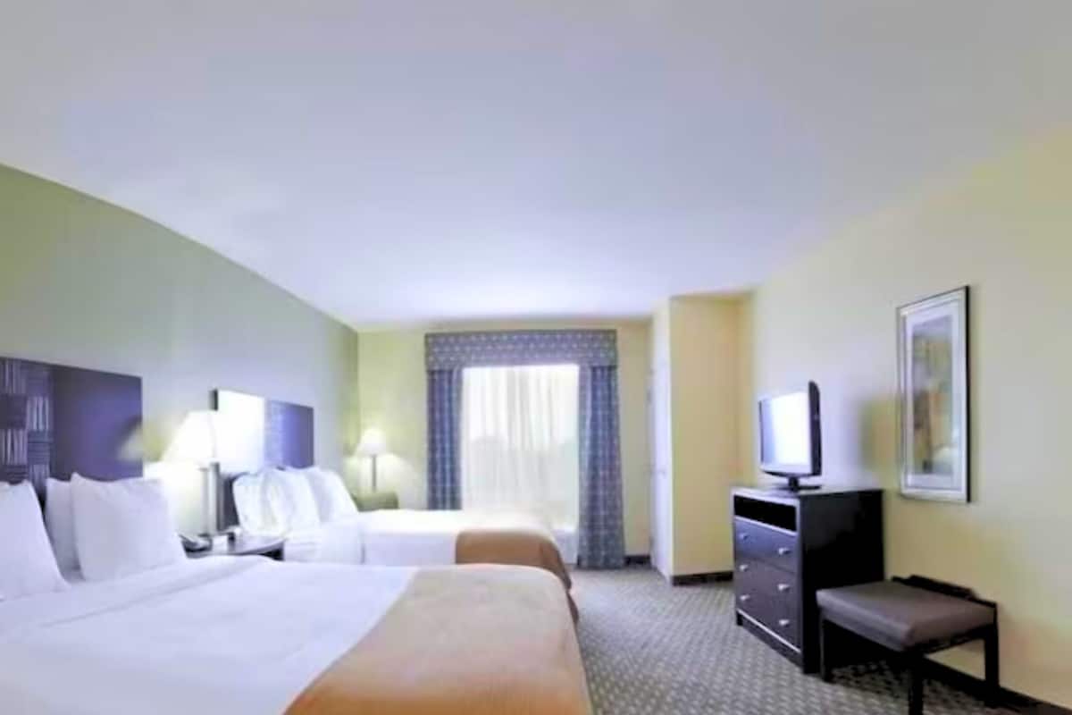 standard room, 2 queen beds | premium bedding, down duvets, pillow-top beds, in-room safe