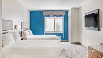 Quarto standard, 2 camas Queen | Roupas de cama premium, edredons de pluma, camas com colchões pillow-top