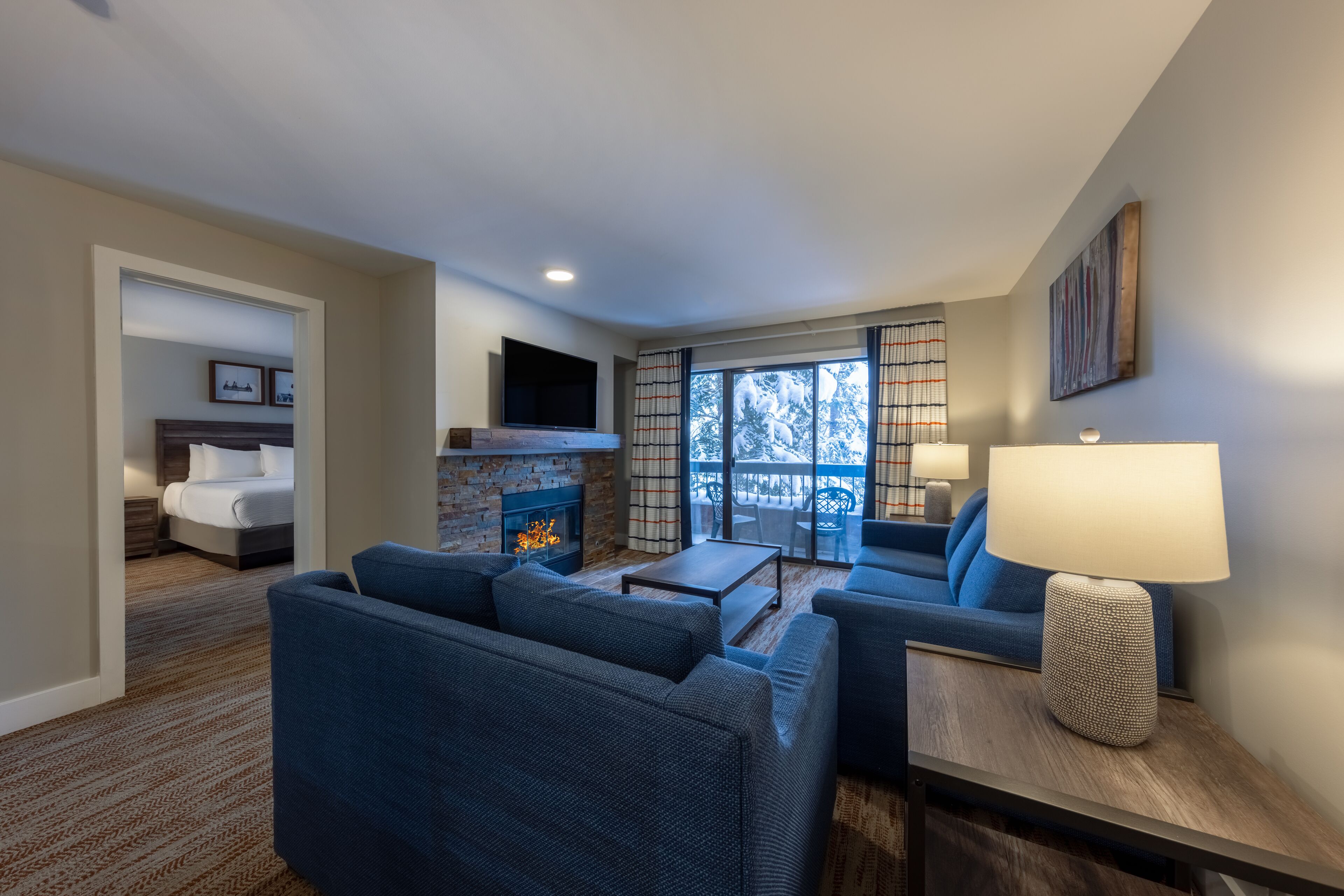 2 bedroom suite | living area | flat-screen tv, dvd player