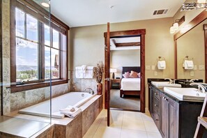 Condo, 1 Bedroom | Bathroom | Free toiletries, hair dryer, bathrobes, slippers - One Ski Hill Place, a RockResort, by Vail Resorts (Breckenridge)