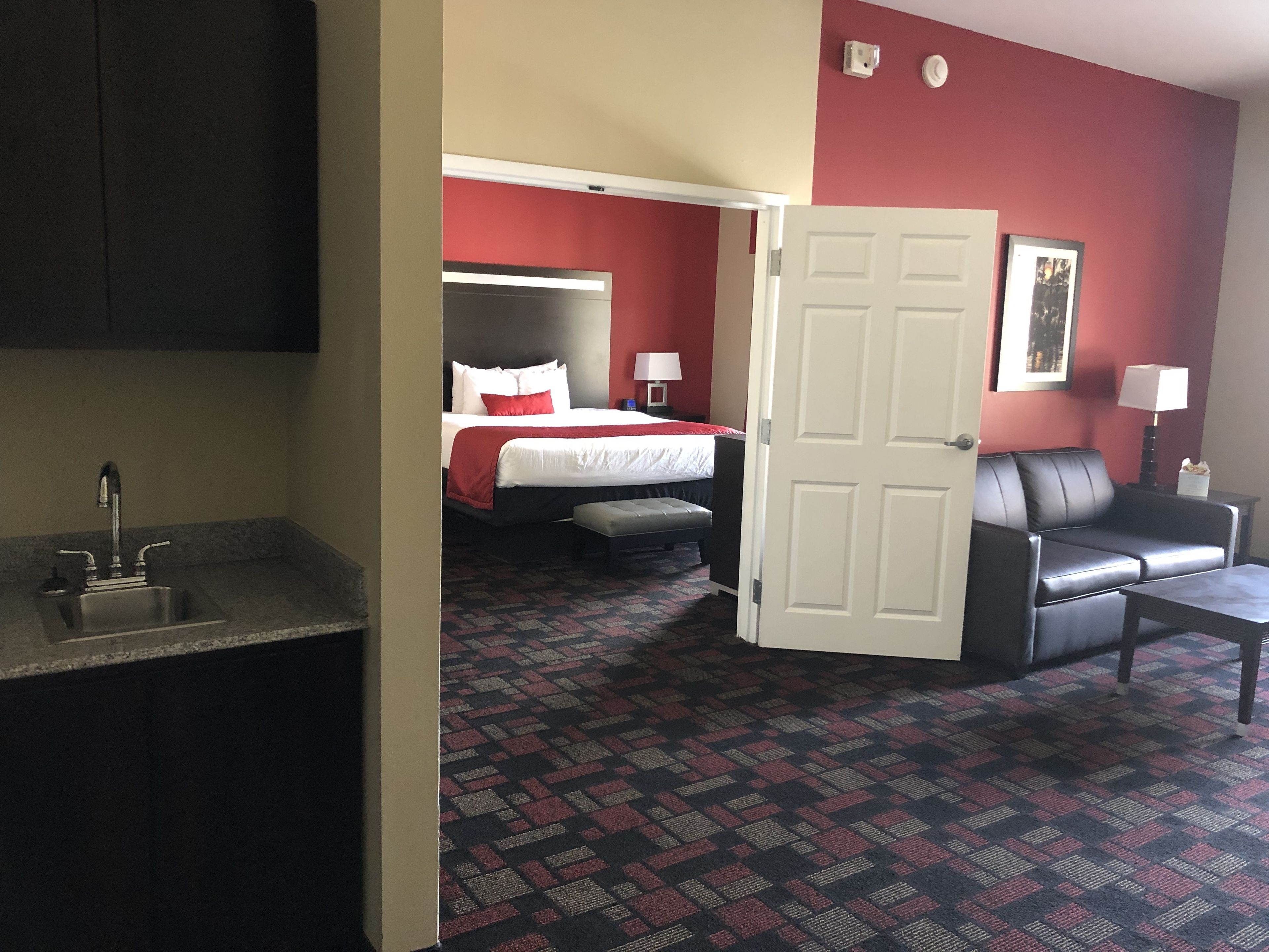 desk, blackout curtains, iron/ironing board, free cots/infant beds