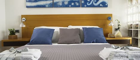 Egyptian cotton sheets, premium bedding, down duvets, memory-foam beds