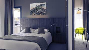 Superior kamer, 1 kingsize bed | Italiaanse Frette-lakens, luxe beddengoed, Select Comfort-bedden