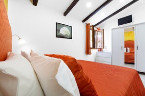 Exclusive-Apartment, 1 Schlafzimmer | Bettwäsche aus ägyptischer Baumwolle, hochwertige Bettwaren
