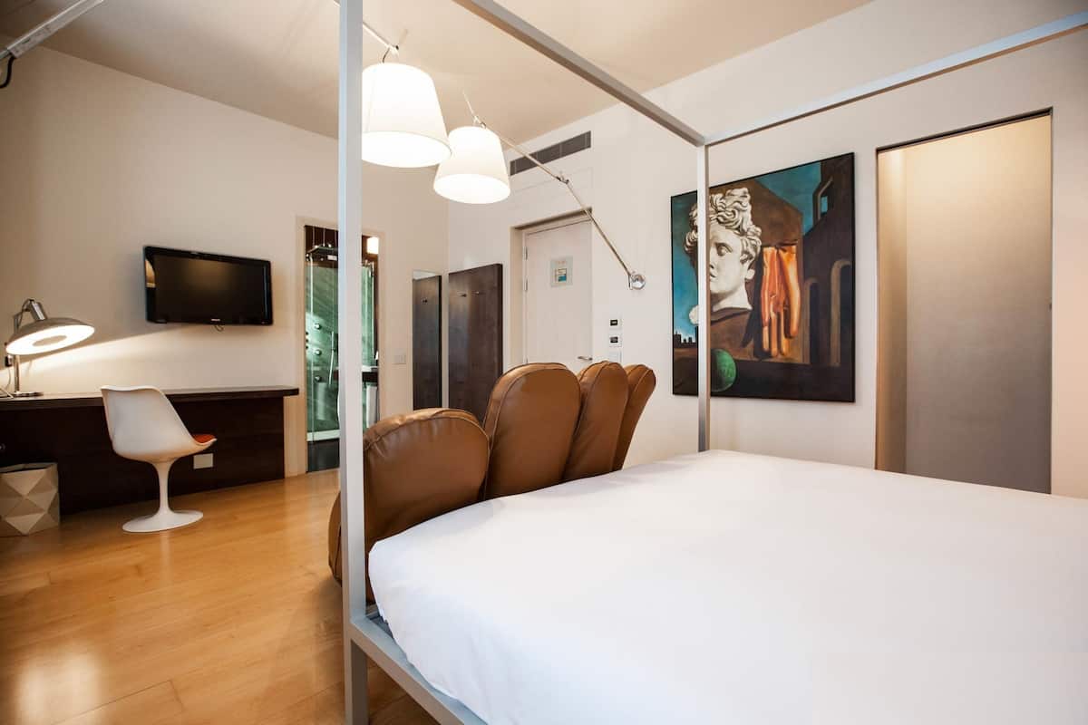 junior studio | 1 bedroom, frette italian sheets, premium bedding, down duvets
