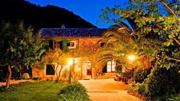 Front of property – evening/night