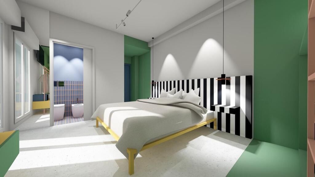 高級三人房, 海景 | 客房內保險箱、書桌、隔音、搖籃/嬰兒床