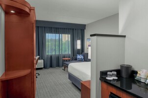 Premium bedding, down comforters, in-room safe, desk