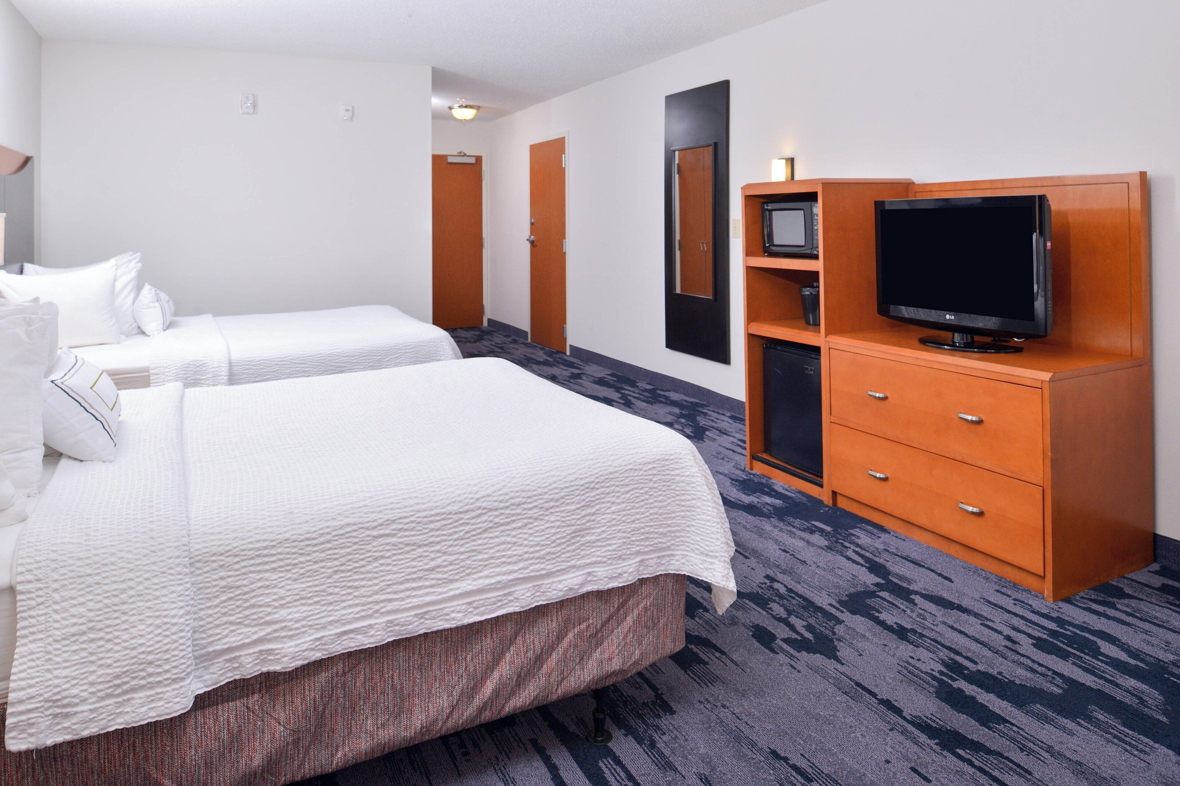 room, 2 queen beds, non smoking | pillow-top beds, desk, blackout curtains, iron/ironing board