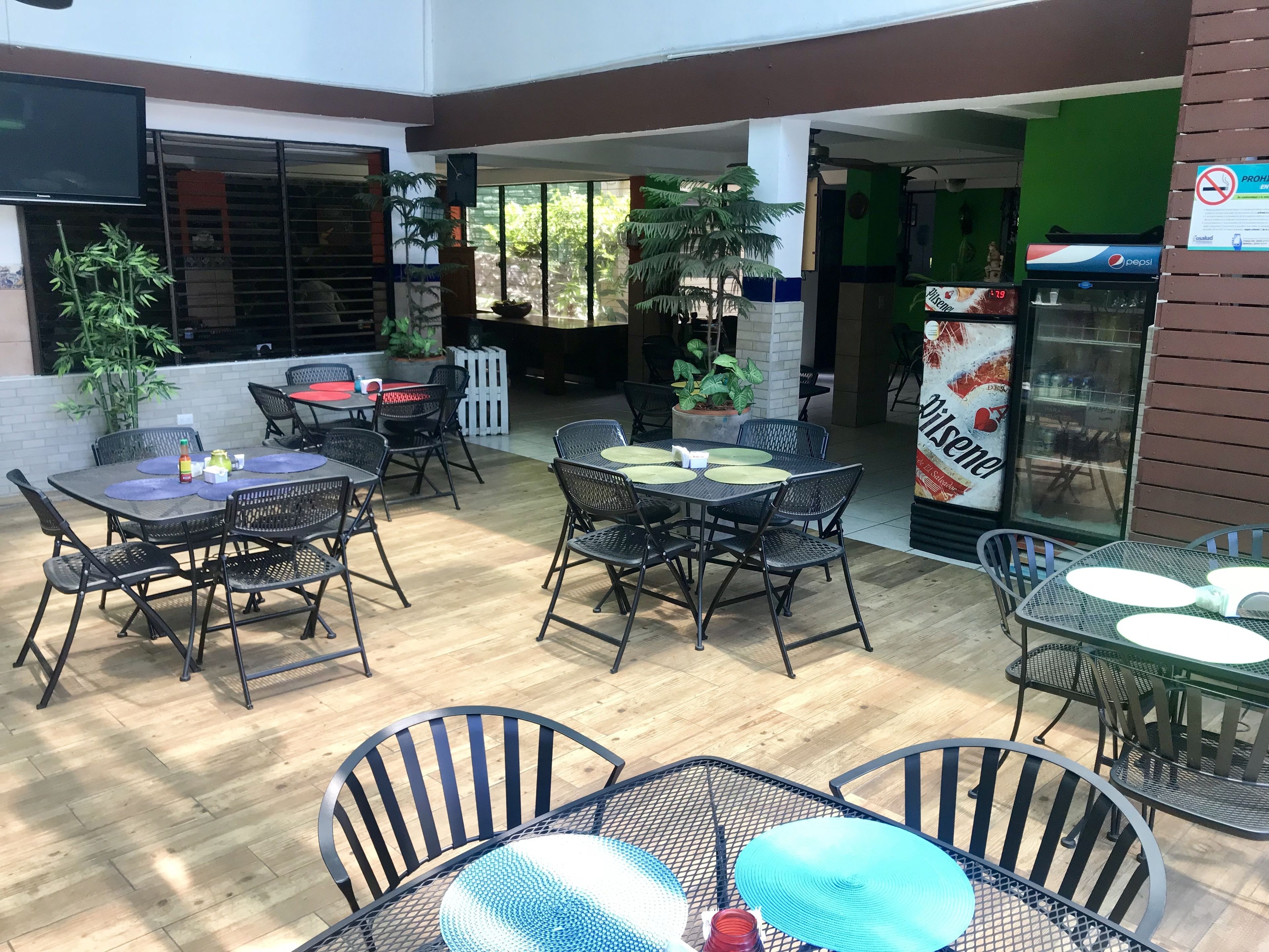 breakfast, lunch, dinner served; pool views