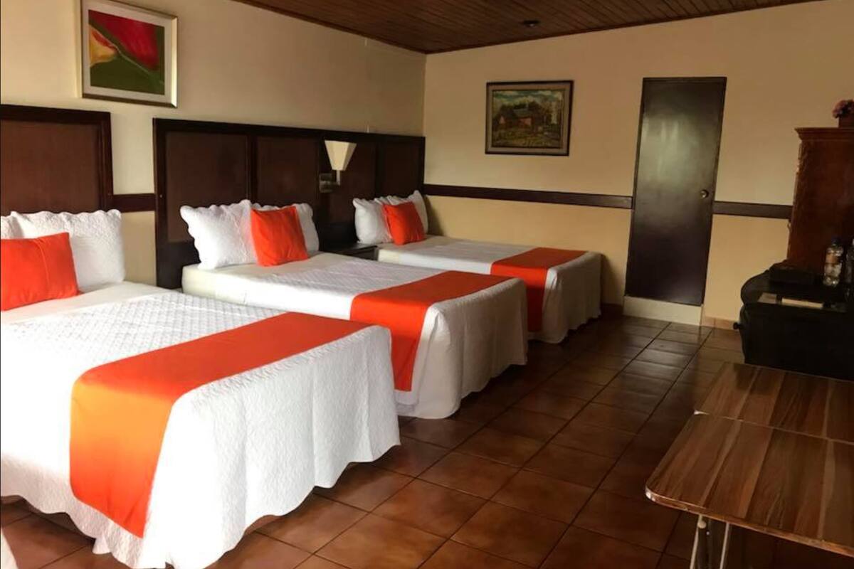 Triple Room | Peralatan tempat tidur hipoalergenik, meja, seterika/papan seterika 