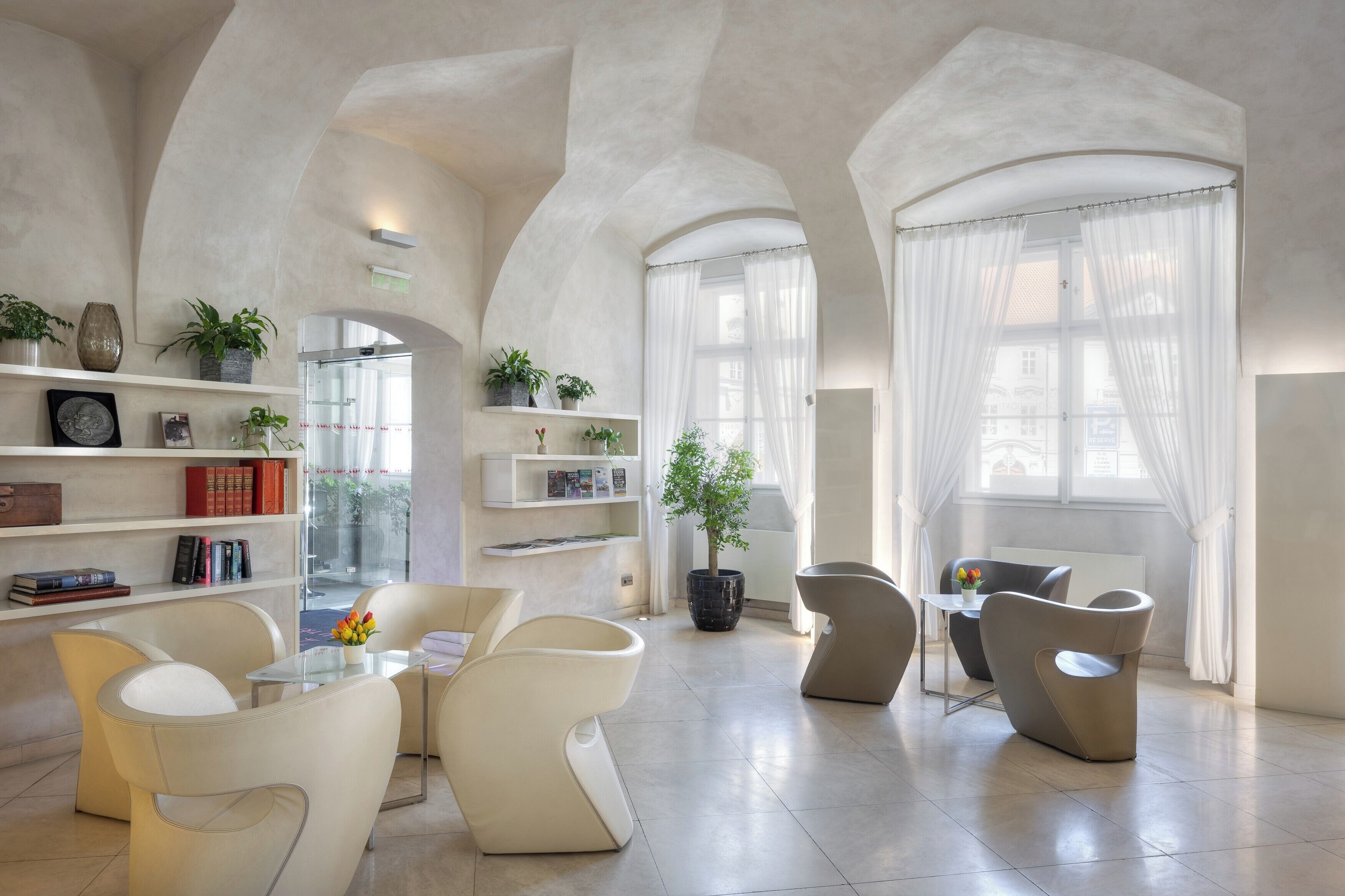 Sitteområde i lobbyen