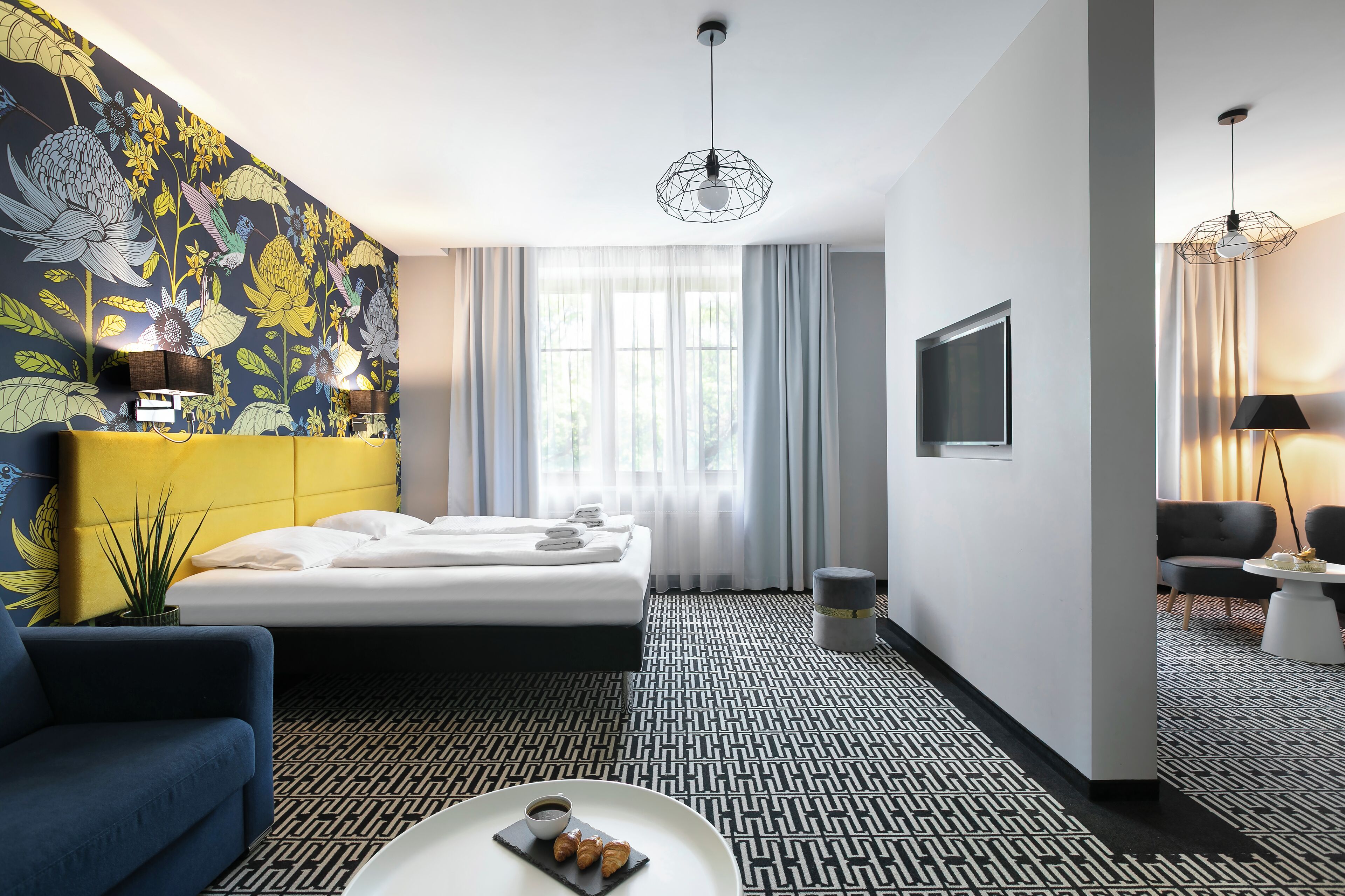 junior studio suite | 1 bedroom, minibar, in-room safe, individually decorated