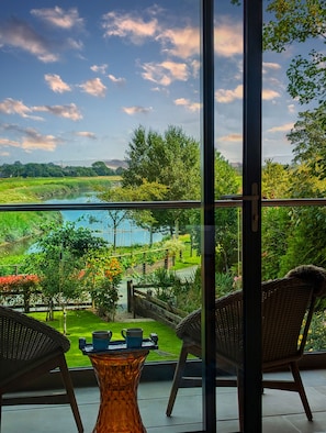 Uitzicht vanaf balkon