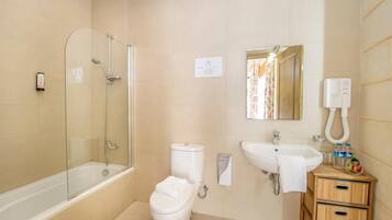 Free toiletries, hair dryer, towels