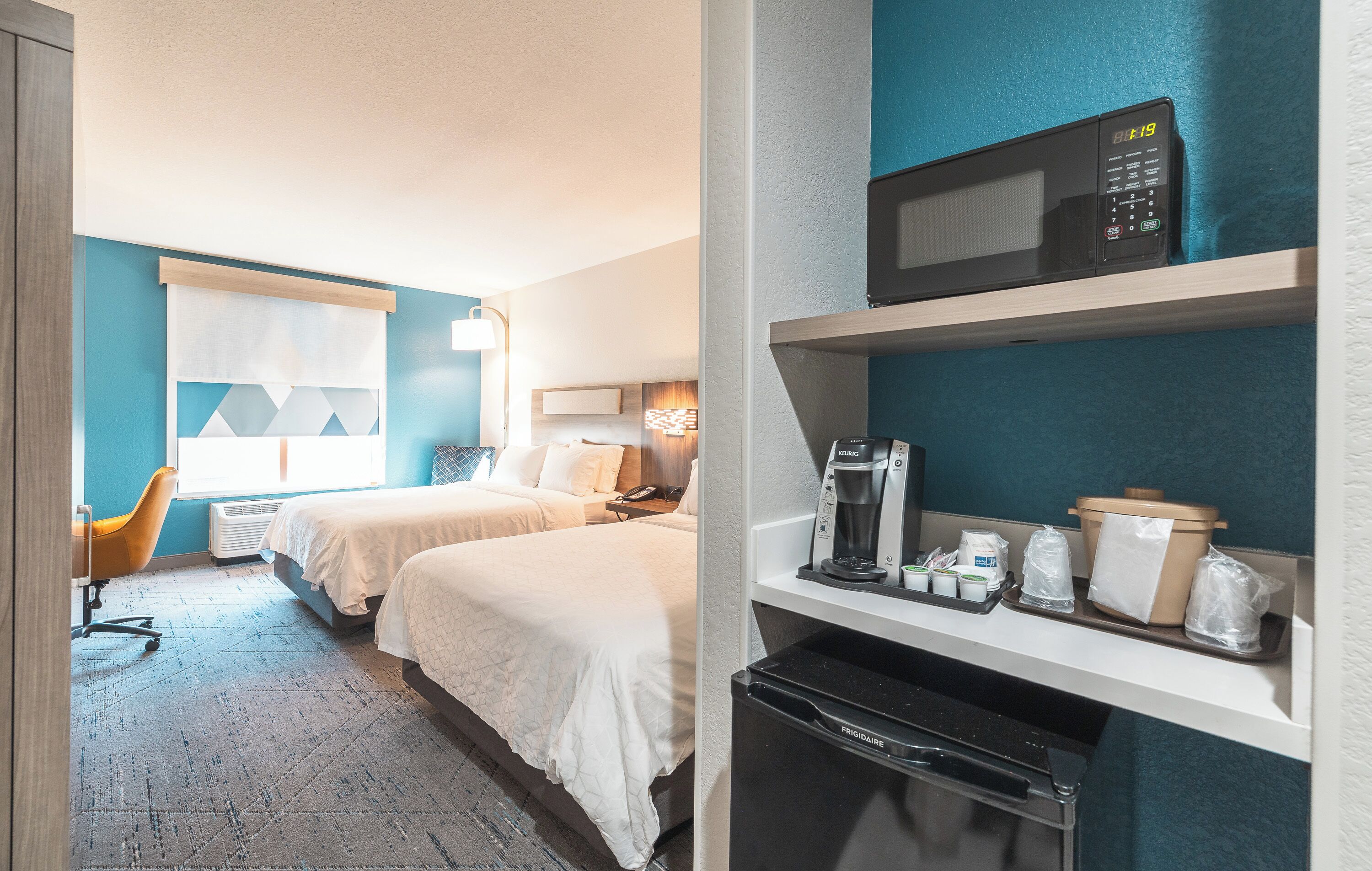 in-room safe, desk, laptop workspace, iron/ironing board