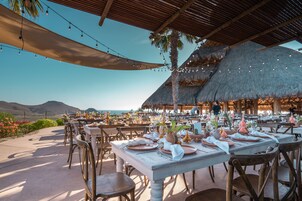 Outdoor wedding area