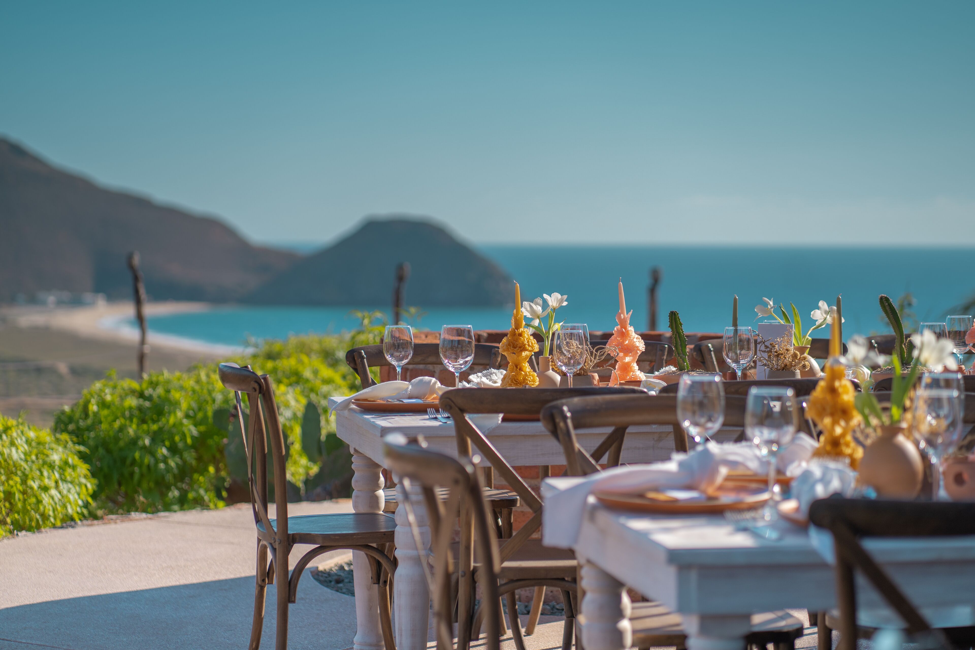 outdoor wedding area