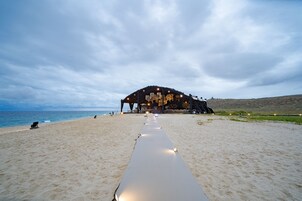 Outdoor wedding area