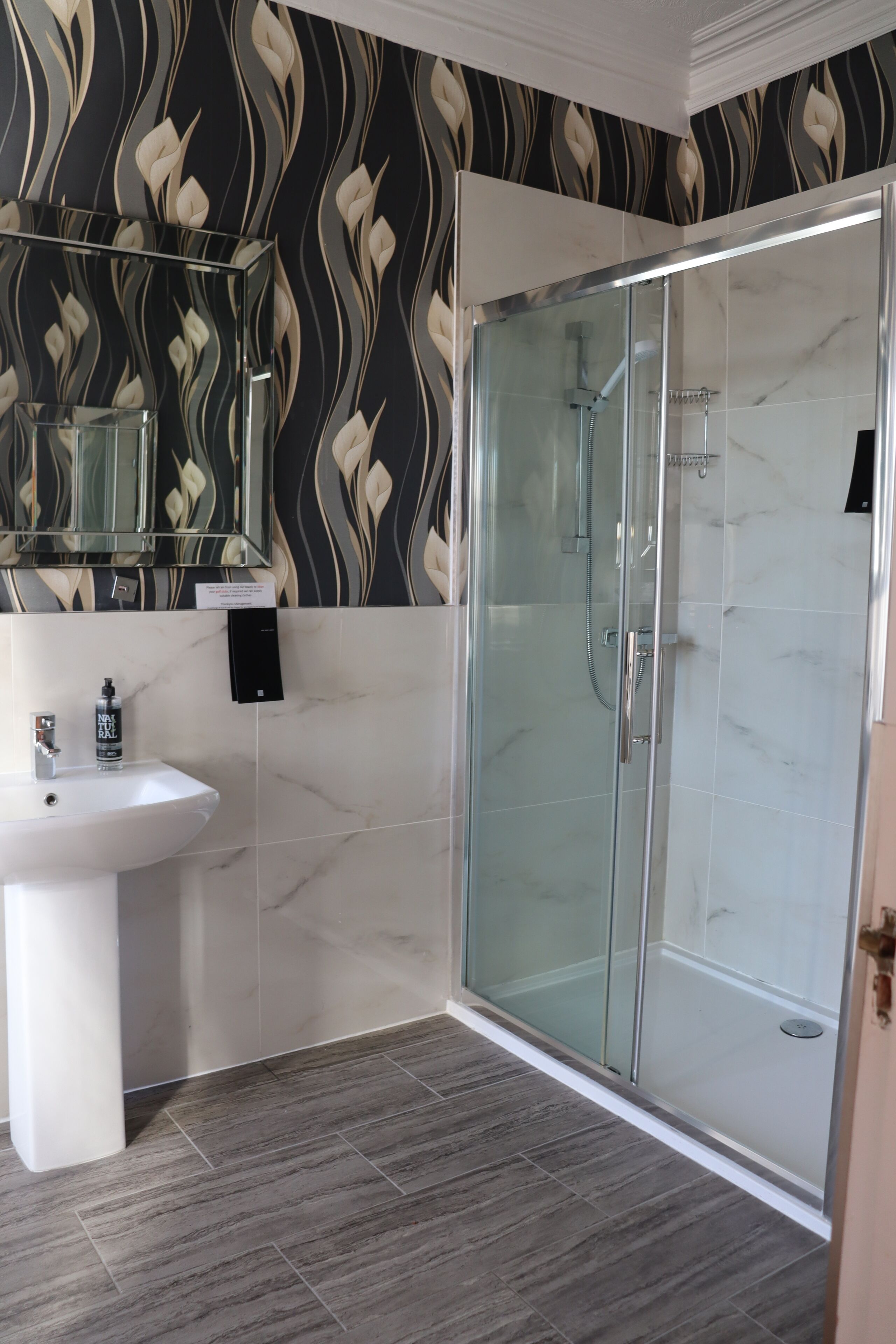 superior twin room | bathroom | free toiletries, hair dryer, towels, soap