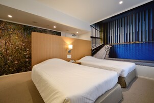 Deluxe Twin Room, Non Smoking | Gebar bulu kapas, dihias secara berasingan 