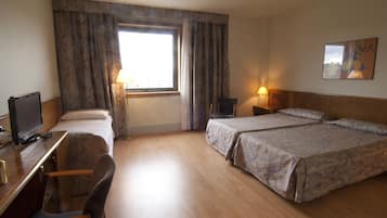 In-room safe, desk, soundproofing, free cribs/infant beds