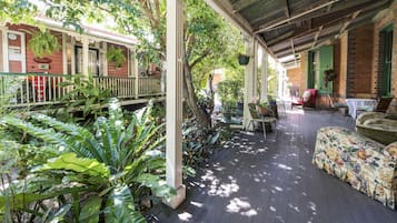 Superior Queen Room Fireplace Private Bathroom across the hall Verandah and Garden View | View from room