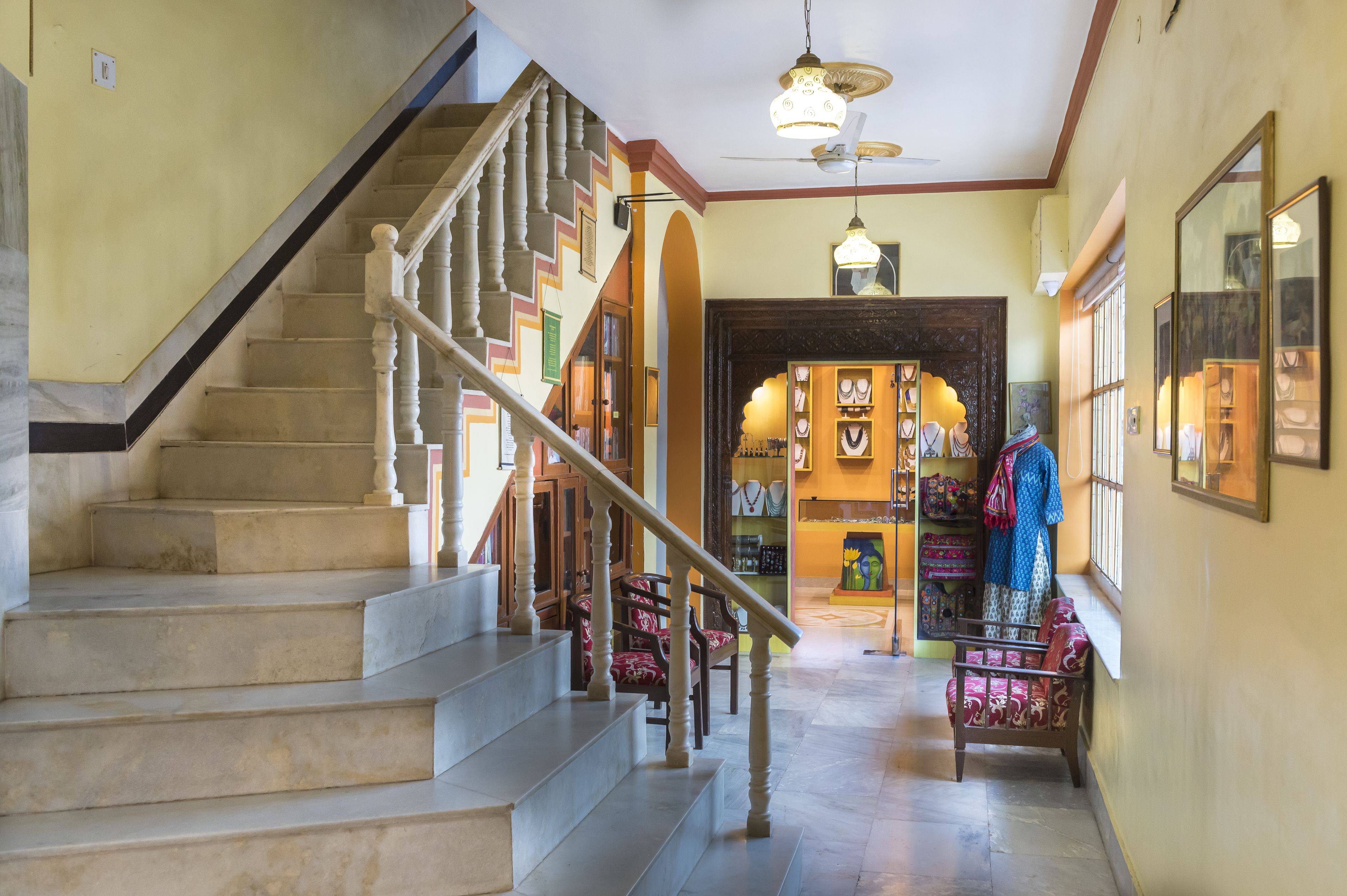 Sitteområde i lobbyen