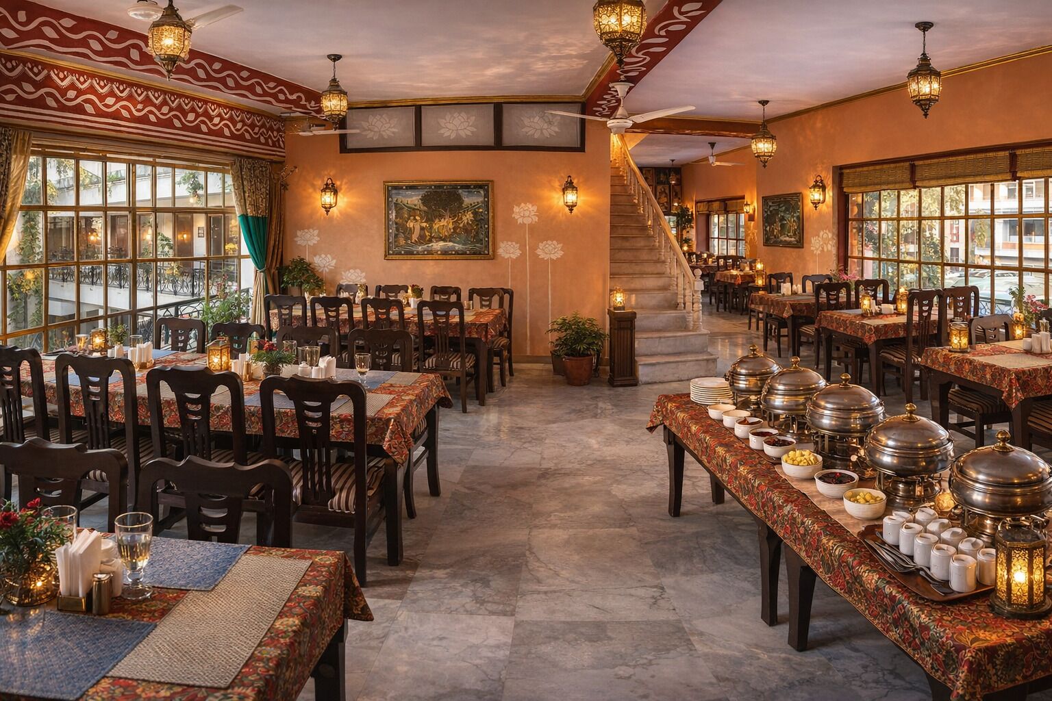 2 restaurants, breakfast served