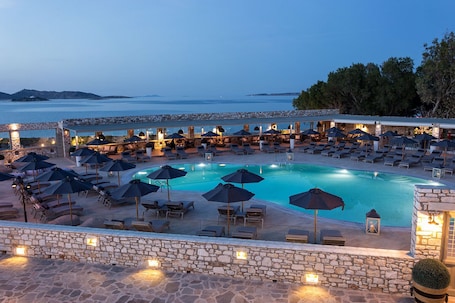 Seasonal outdoor pool, free pool cabanas, pool umbrellas. Saint Andrea Sea Side Resort - Adults Only