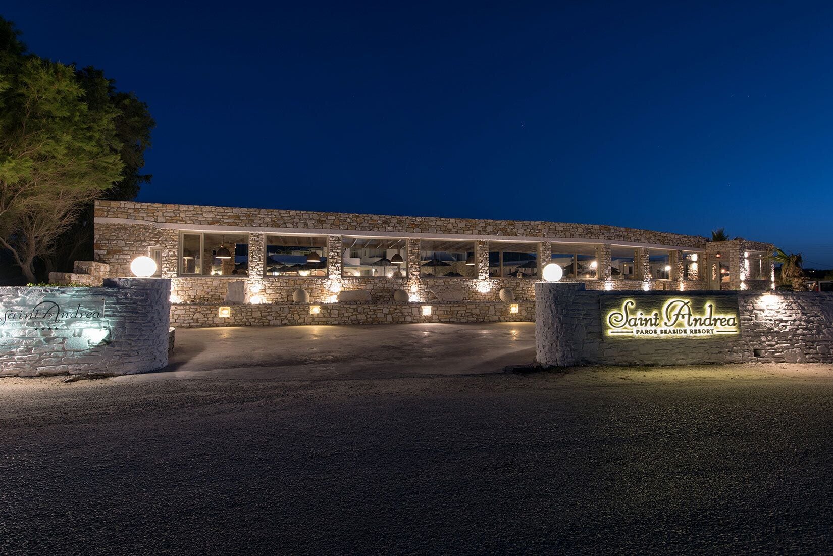 front of property – evening/night