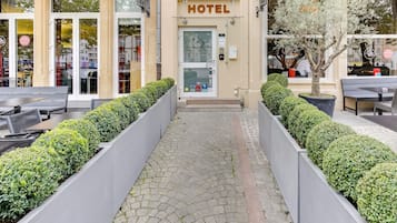 A szálláshely homlokzata