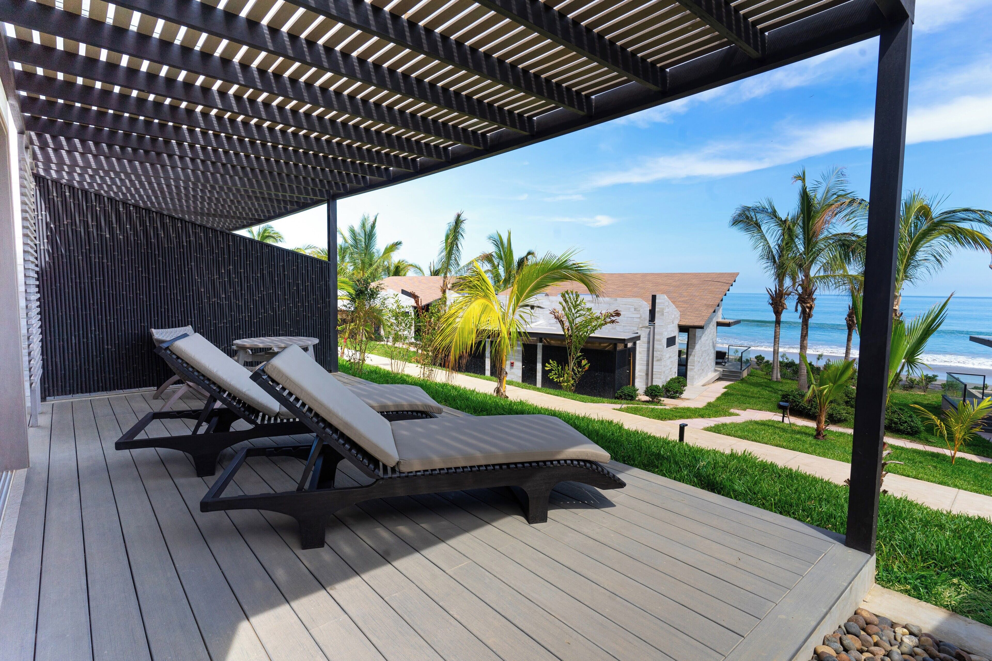 deluxe room, sea view (front view) | terrace/patio