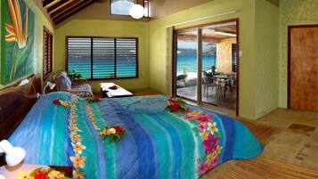Bungalow, Beachfront | Egyptian cotton sheets, premium bedding, minibar, individually decorated