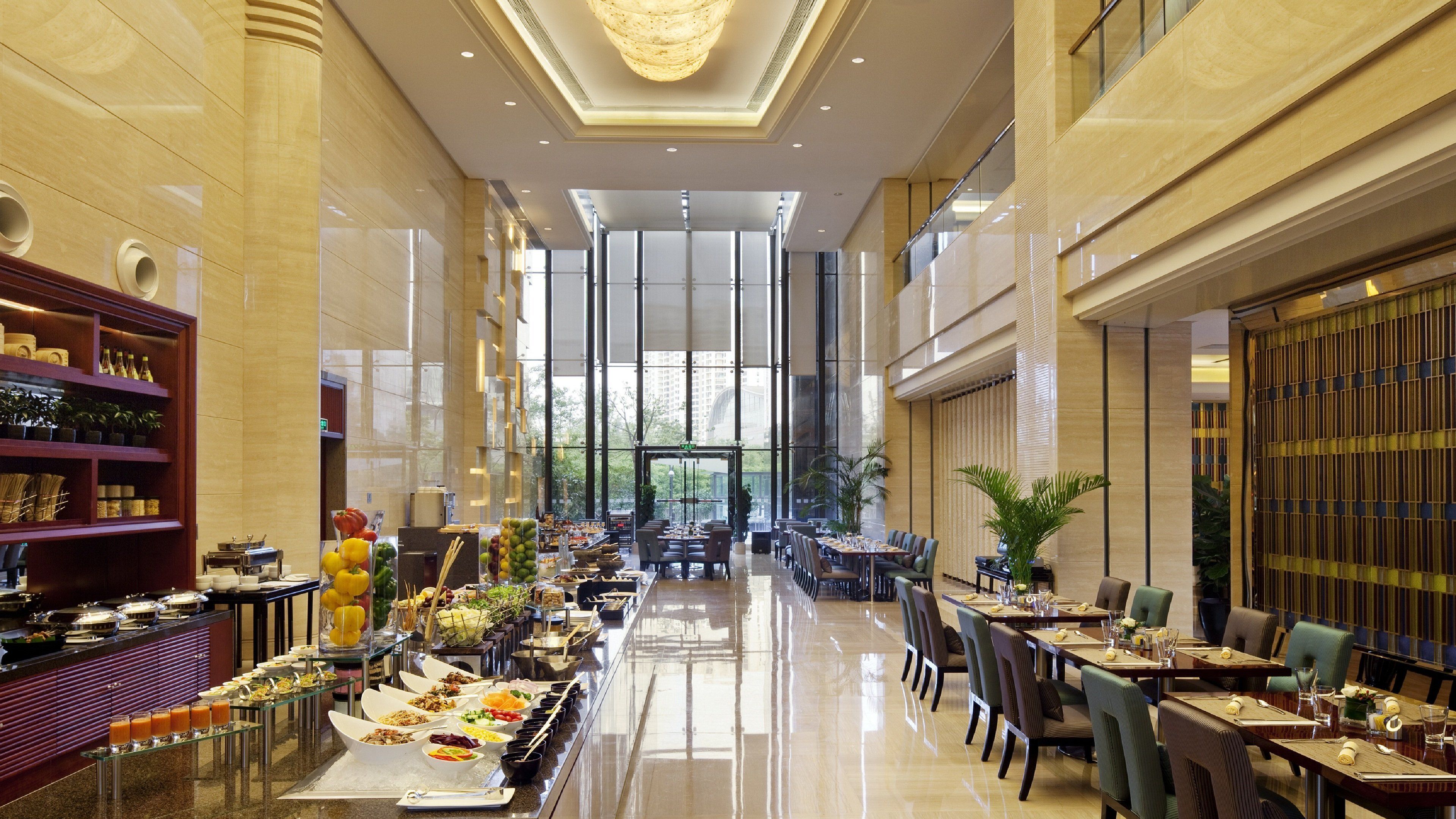 breakfast, lunch and dinner served