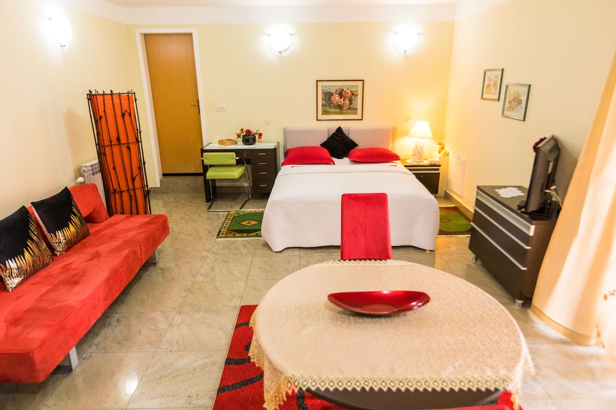 Standard Studio | Hypo-allergenic bedding available, minibar, in-room safe, desk