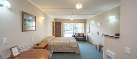 Premium bedding, Select Comfort beds, individually furnished, desk