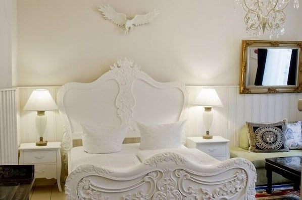 Premium bedding, individually decorated, individually furnished