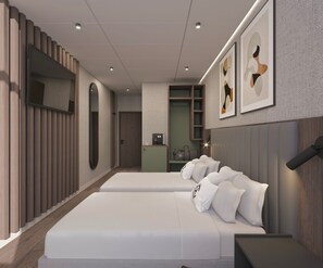 Egyptian cotton sheets, premium bedding, Select Comfort beds, minibar - Hotel Centrum (Kraków)