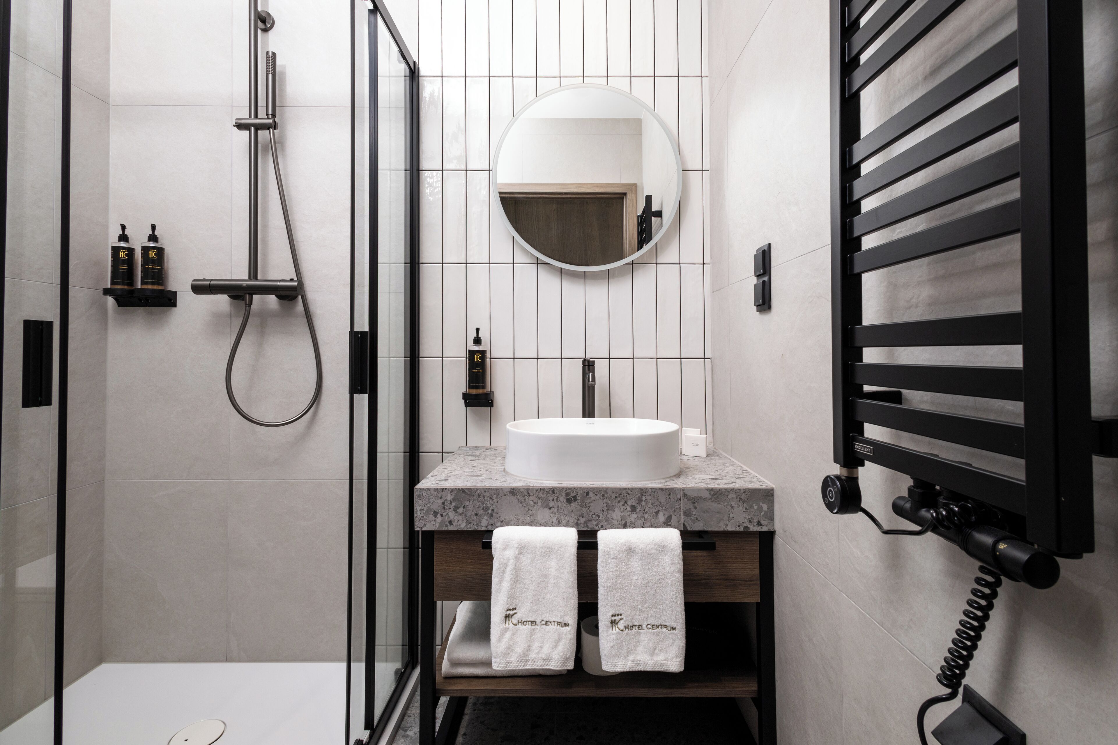 free toiletries, hair dryer, towels, soap