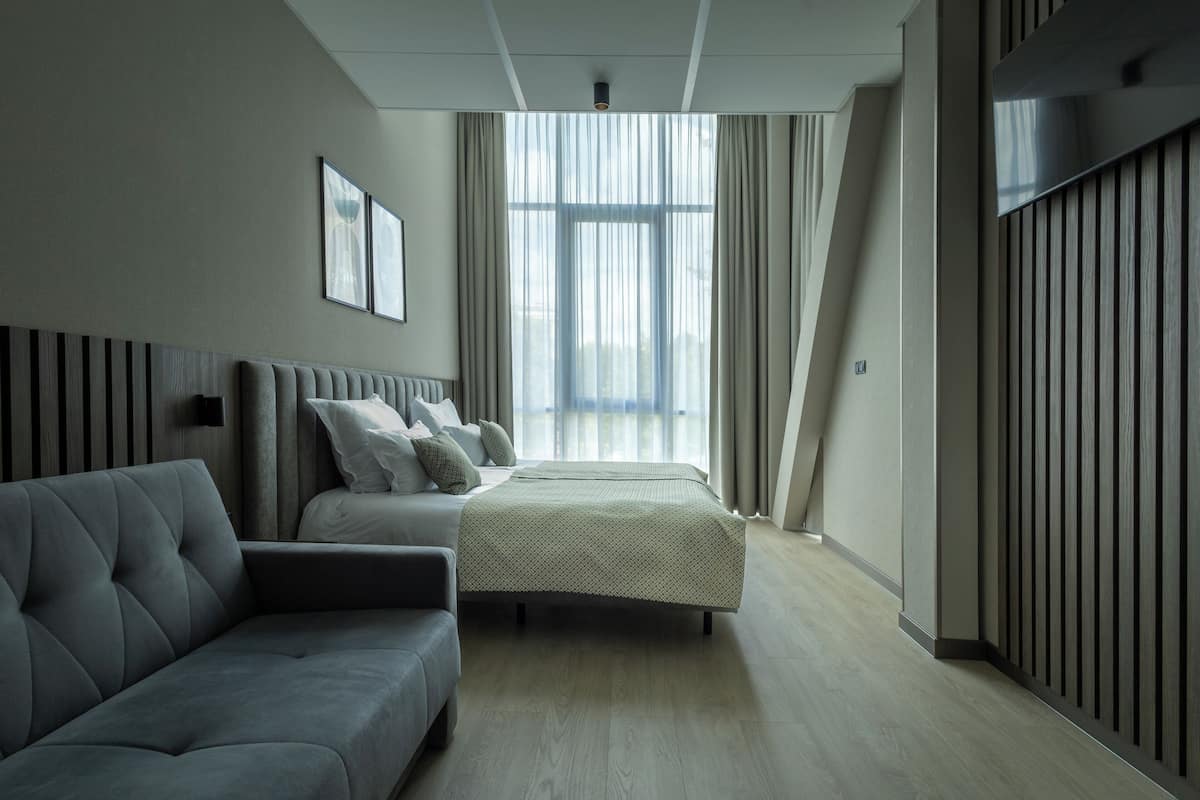 Habitación superior con 1 cama doble o 2 individuales | Sábanas de algodón egipcio y ropa de cama de alta calidad