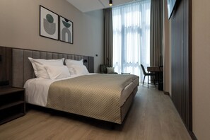 Phòng đôi hoặc 2 giường đơn | Bộ trải giường bằng vải cotton Ai Cập, bộ đồ giường cao cấp 