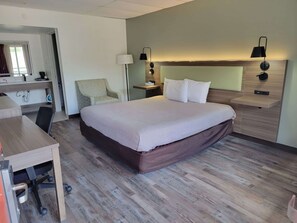 Desk, iron/ironing board, free WiFi, bed sheets